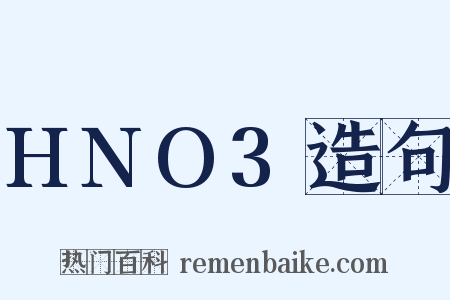 HNO3造句是什么意思的图片
